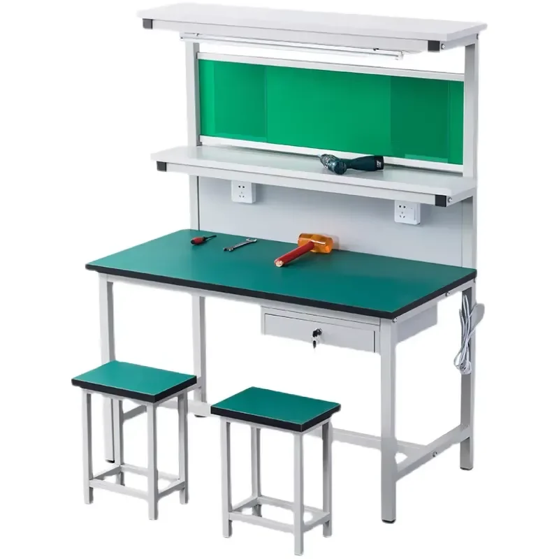 Heavy Duty Aluminum Workbench with Drawers for Industrial Assembly Line Workshop OEM Custom Metal Working Table Station OEM