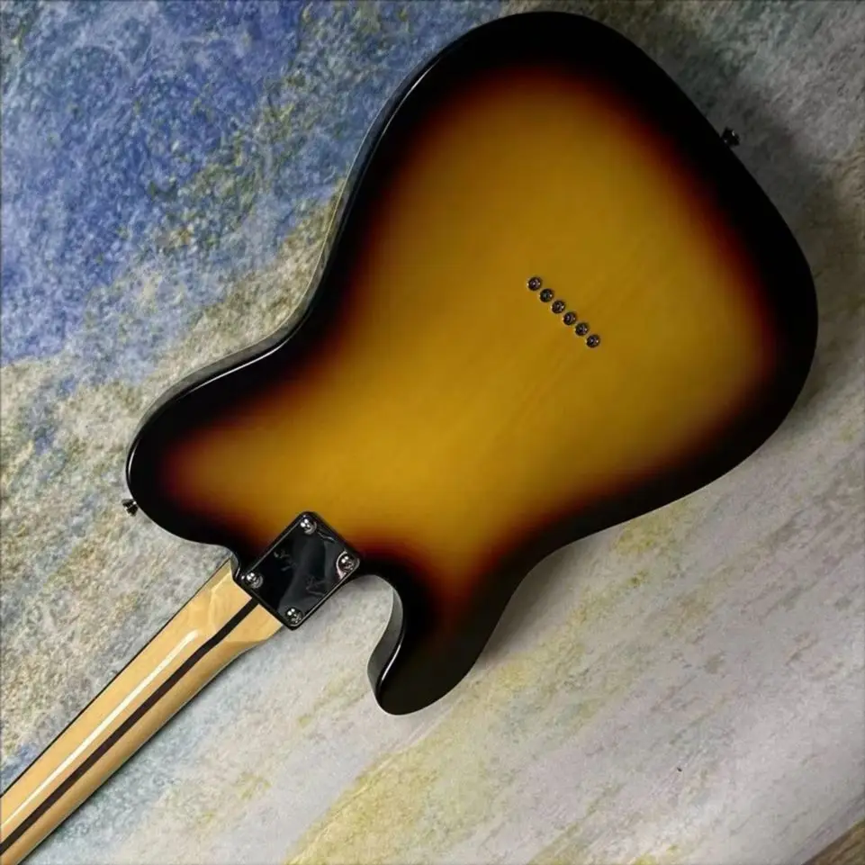 Vintage Sunburst Electric Guitar Basswood Body 22 Frets Single Binding Rosewood Fretboard