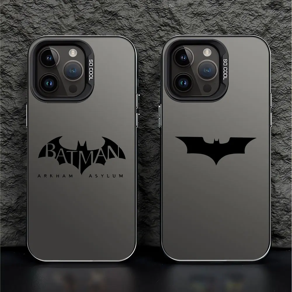 Super B-Batman-Logo Clear Print Case for Apple iPhone 14 Pro 12 Pro X XS Max XR 15 Plus 13 11 Pro Max 14 Shockproof Soft Cover