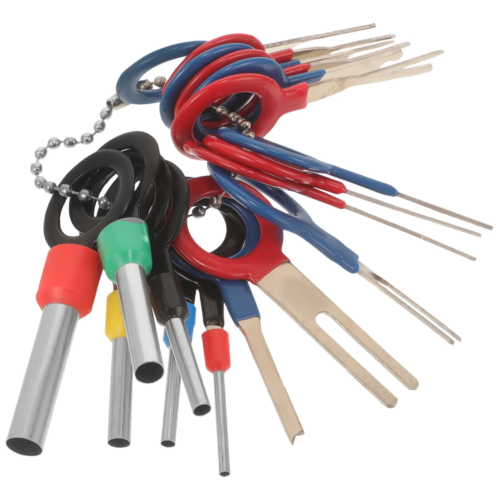 

1 Set Terminal Removal Tool Kit For Automotive Wiring Color-Coded Pin Extractor With Rubber Grip, Needle , Wire Harness