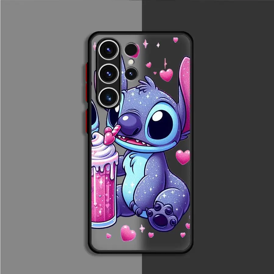 Disney Stitch Matte Case For Samsung Galaxy S24 S22 S23 S20 S21 FE S10 S24 Plus Capa Note 20 Ultra 10 Lite Phone Fundas image 3