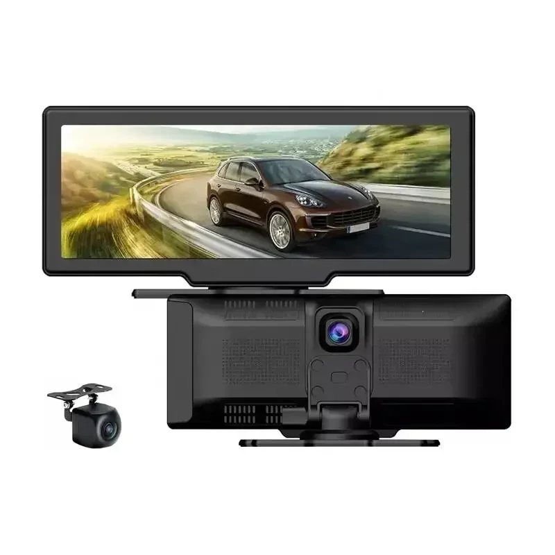 Best Relee Car Rear View Mirror Streaming Media Dual Lens Camera WiFi Mobile Internet GPS Navigator BT Carplay Car Black Box