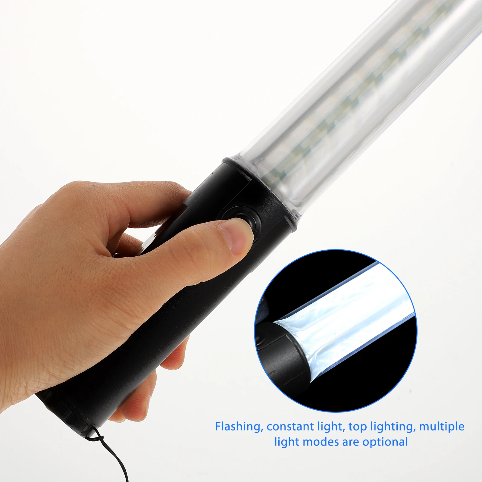 

Creative Reusable Luminous Stick Durable Abs Light Cheering Stick For Decor Traffic Smooth Surface Fan Easy