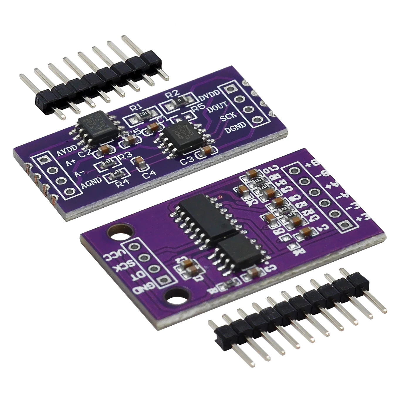 

CS1237 24-bit ADC Module Onboard TL431 External Reference Chip Single-channel Weighing Sensing 24bit CS1238 Dual Channel