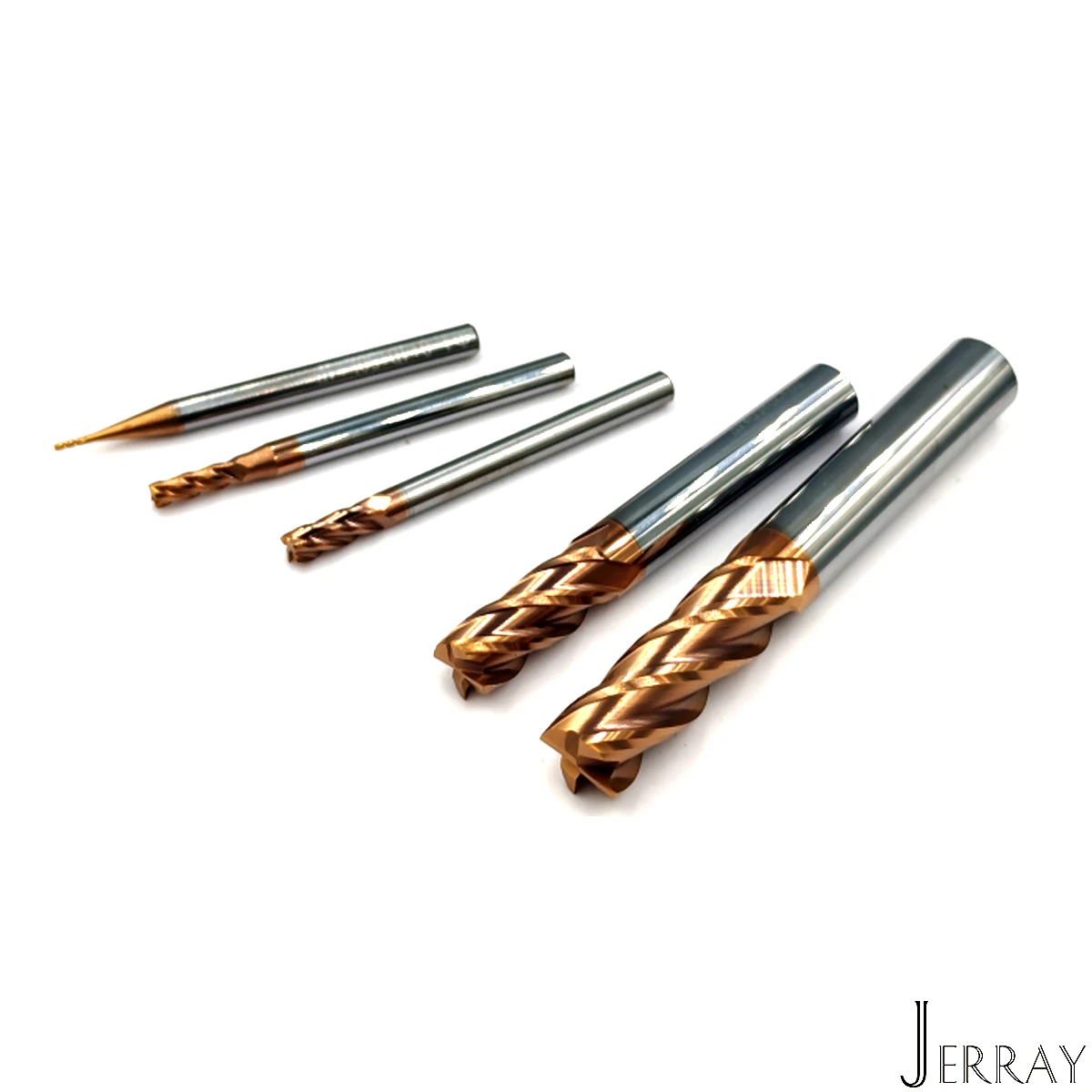 HRC55 D4 6 8Mm Square Flat End Mills Spiral Bit CNC Milling Cutter Cnc Router Bit untuk Woodworking