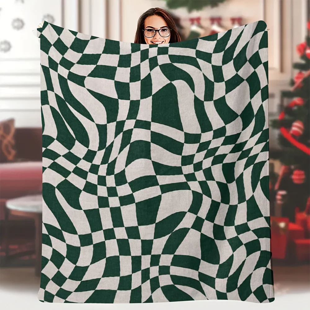 Oversized Throw 60X80 Inches - Vintage Forest Green, Extremely Soft And Comfortable Blanket for Couch, Outdoor Use - Washable
