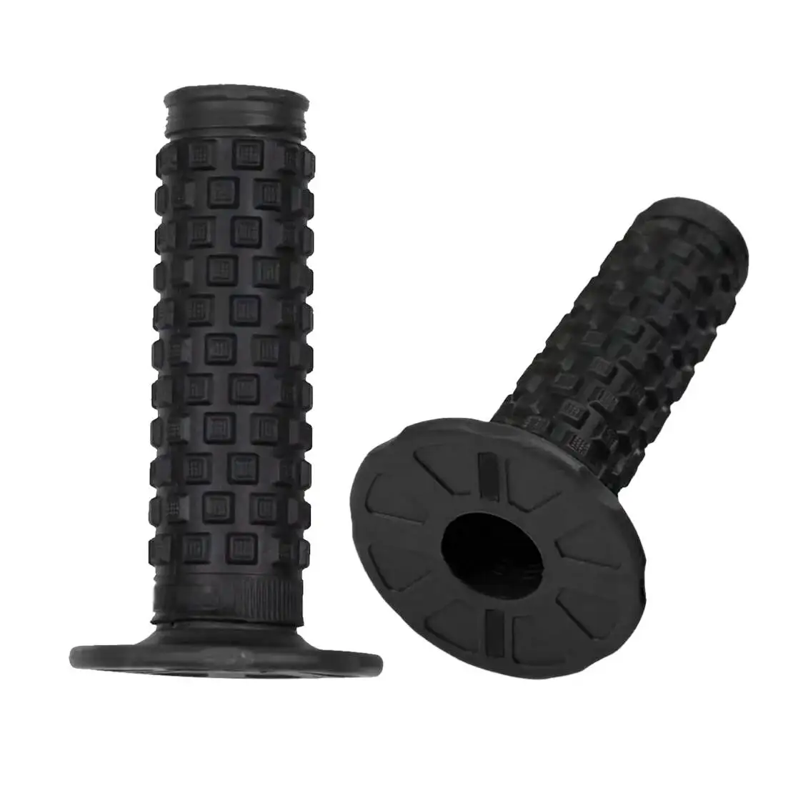 Dirt Bike Motorcycle 1 Pair Black Pillow Top Handlebar Grip Rubber