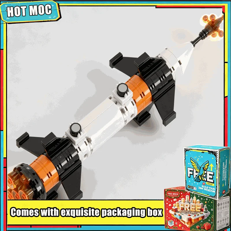 602PCS MOC Space Rocket Launch Fleet Model Building Blocks Custom Puzzle Technology Educational Assembly Creative Science Gift