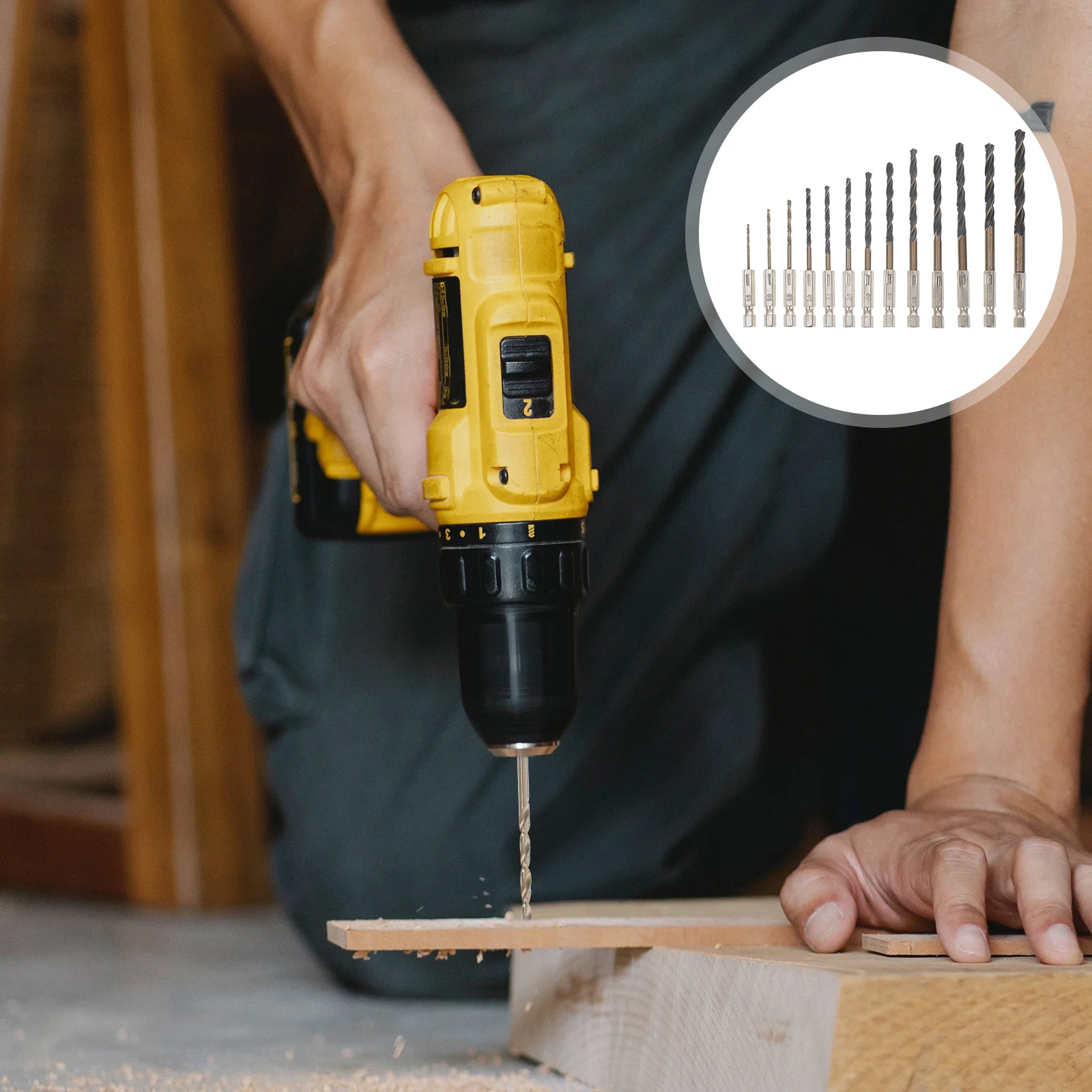 13 قطعة مجموعة لقمة مثقاب الرأس السداسي 4341 Hss 1.5-6.5 مللي متر الخشب الصلب المعادن دوامة الناي التيتانيوم شنيور يعمل بالبطارية متوافق #3