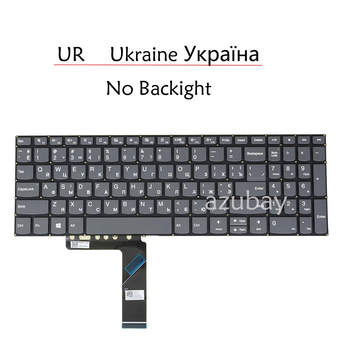 Teclado ucraniano para Lenovo IdeaPad v330-15ikb v130-15igm v130-15ikb S340-15IWL S340-15API S340-15IML S340-15IIL S340-15IWL