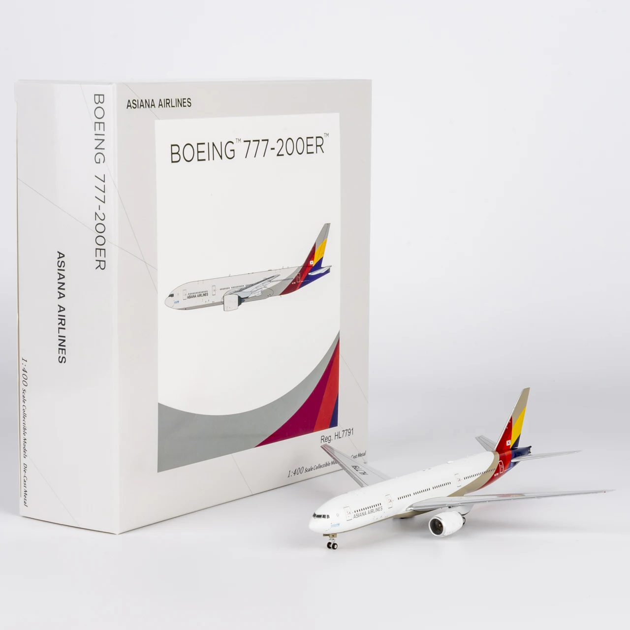 

Коллекционный самолет из сплава 72066, подарочная модель NG, 1:400 Asiana Airlines, «StarAlliance», Boeing B777-200ER, литая под давлением модель самолета HL7791