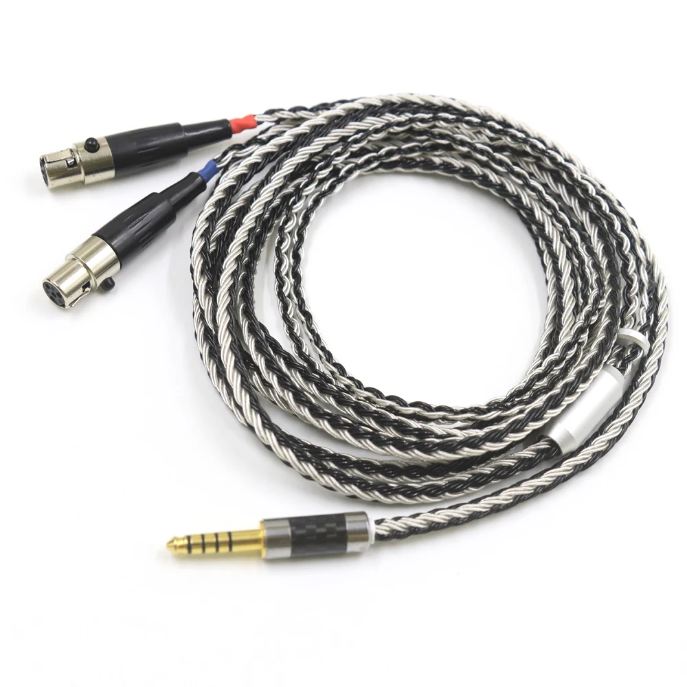 New 16 Core OCC Silver Plated Headphone Earphone Cable For Audeze LCD-3 LCD-2 LCD-X LCD-XC LCD-4z LCD-MX4 LCD-GX lcd-24