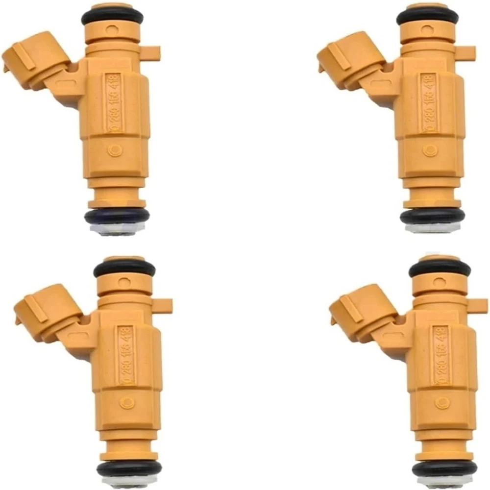 

Комплект из 4 топливных форсунок, высококачественная форсунка 0280156418 16600-8W80A для Nissan