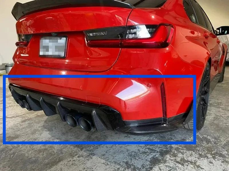 

Lightweight-Strong FORBMW G80 M3 G82 M4 2022 OEM True Carbon Fiber Rear Bumper Lip Diffuser