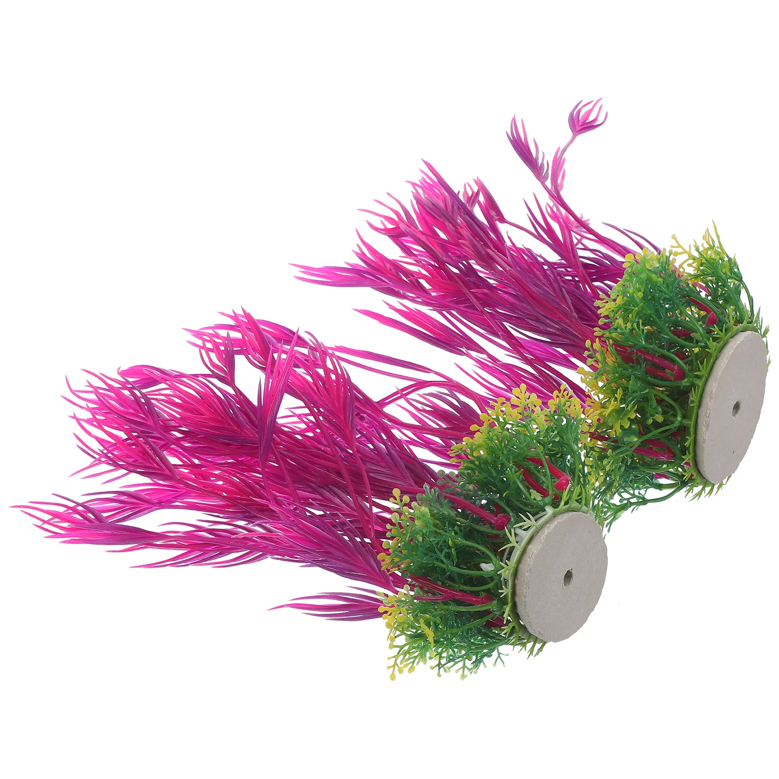 

2Pcs Delicate Aquarium Plant Fake Grass Decor Fish Tank Accessories Desktop Decoration Plant Fish Tank Fishtank Decorations