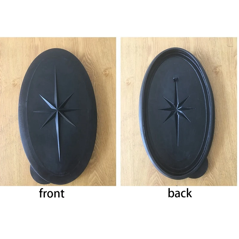 2X Kayak Hatch Cover Kayak barca a remi Deck Plate Kayak Boat Deck Hatch Cover accessori per barche Kayak impermeabili, grigio