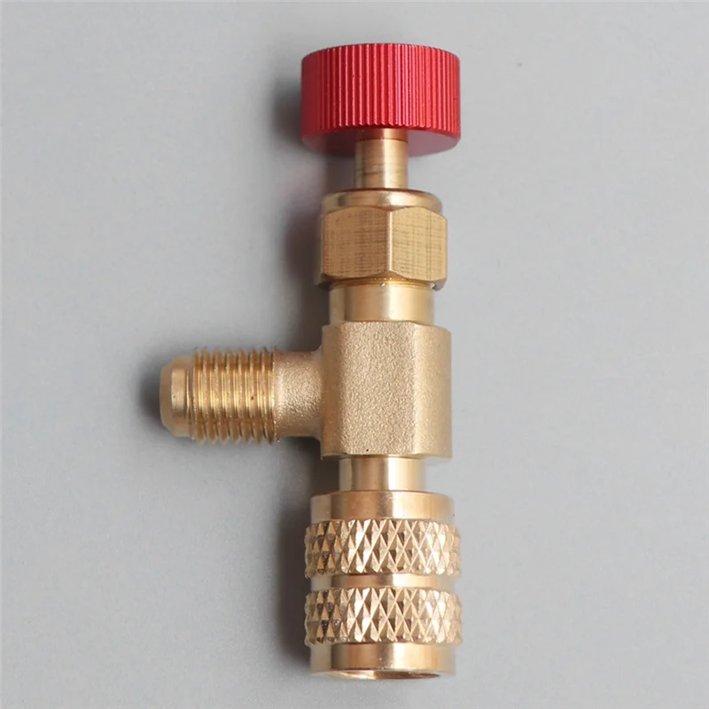 

ELEG-R22 R410 Клапан переменного тока 1/4 дюйма Наполнительное соединение Клапан хладагента кондиционера Ремонт кондиционера и предохранительный адаптер фторида легко в использовании