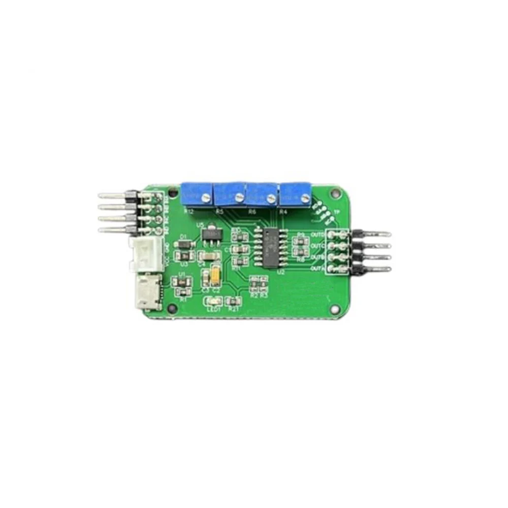 Taidacent 1CH 4CH Ohm to Volt Converter Resistance to Voltage for FSR Flex Flexible Thin Pressure Sensor Data Aquisition Board