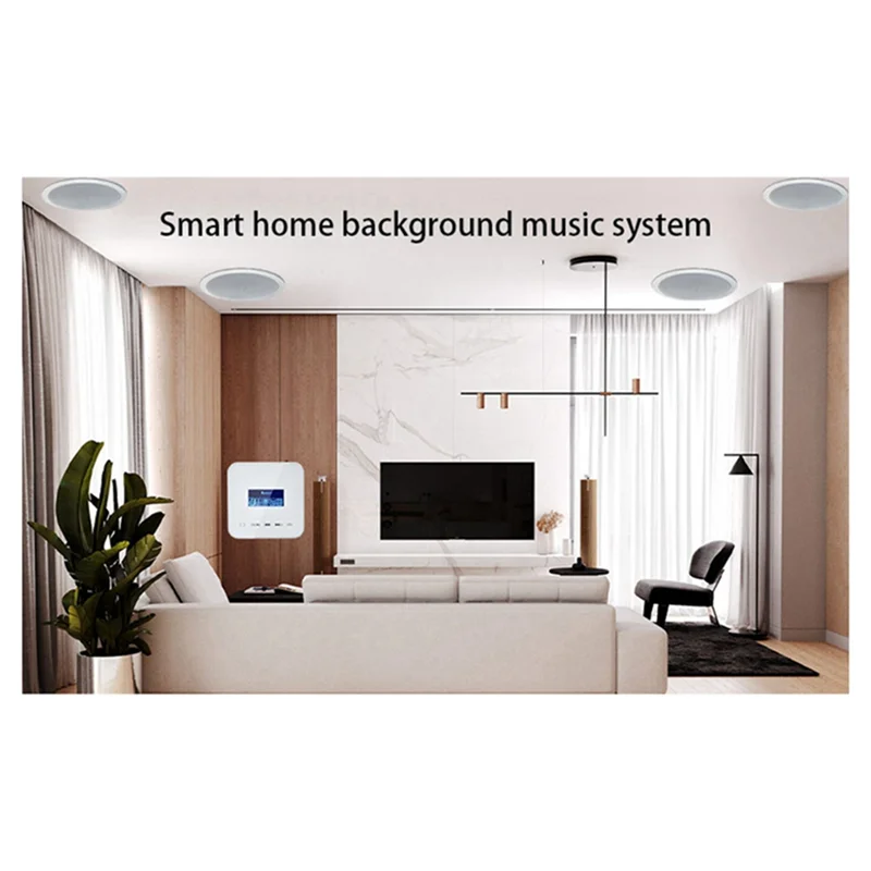 

1 PCS Smart Home In Wall Volume Control With 20W X 2CH Amplifier Audio Water Proof Plastic+Metal (White)