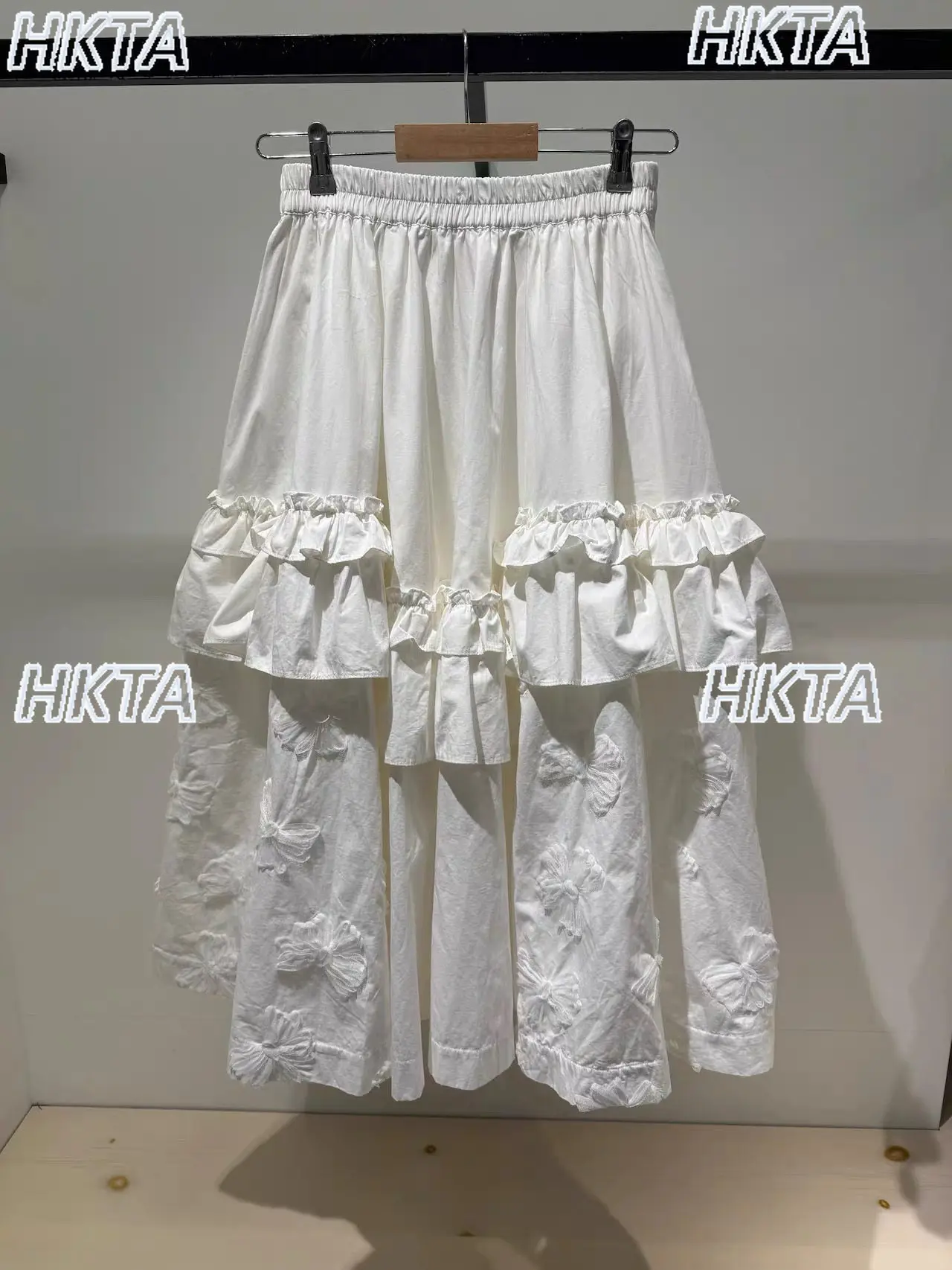 Original Japanese Style Product Bows Heavy Industry Black Pleated Skirt Women Summer New Loose Casual Ruffles Design Long Skirt