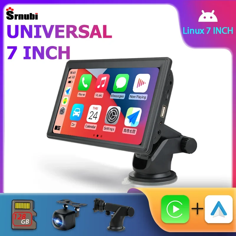 

Universal 7 Inch Car Radio Multimedia Video Player Stereo Wireless Carplay Android Auto for Nissan Toyota Honda VW Ford Screen