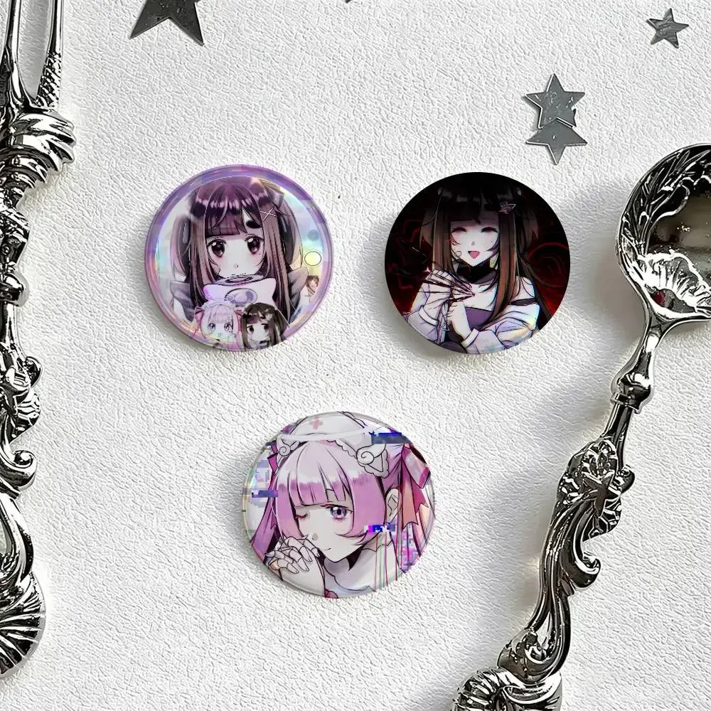 Yuuna Mentally fragile Love Angel Syndrome Figure Pin for Girl Character Brooches Creative Bag Badge Fashion Jewelry Accessories