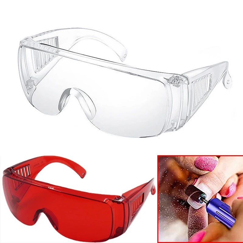 Safety Glasses Goggle Manicure Lab Protective Eye Wear Lens Workplace Anti-Dust Glasses Unisex Transparent Fog&Uv Resistant