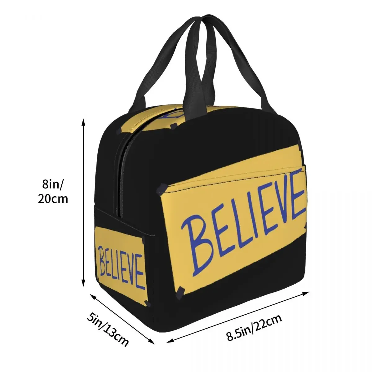 Ted Lasso-Believe Lunch Bags Insulated Bento Box Portable Lunch Tote Resuable Picnic Bags Cooler Thermal Bag for Woman Kids