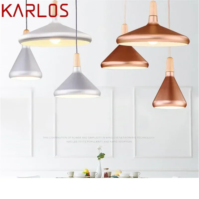 KARLOS Nordic Pendant Lights Modern Simple LED Lamp Fixtures For Home Decorative Dining Room