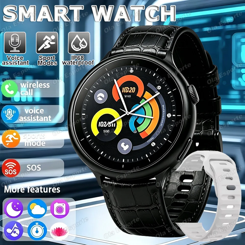 

NEW 1.5-INCH Smart Watch Android/IOS Health Monitoring Wireless Call Camera Control Custom Dial Voice Assistant Smartwatch