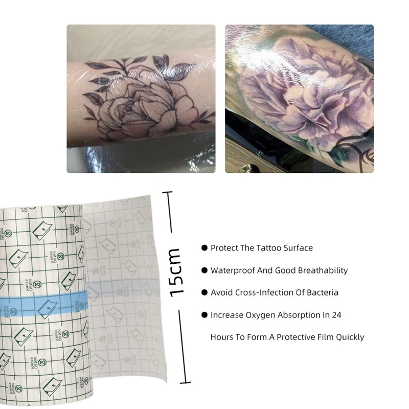 Tatuagem Respirável Após Cuidados Bandagem, Suprimentos De Tatuagem, Solução Para Tatuagens, Acessórios De Tatuagem Protetora