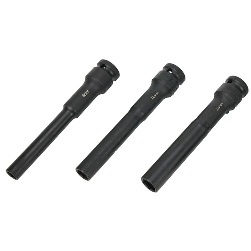 

Адаптер-переходник BAAJ-3PCS для ударного гайковерта с квадратным приводом 1/2 дюйма, 8/10/12 мм, для пневматического инструмента