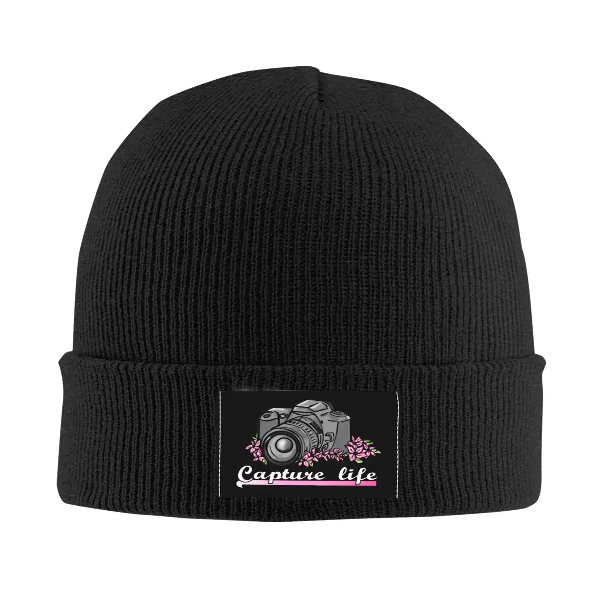 Capture Life Photographer Camera Skullies Beanies Caps Streetwear Winter Warm Knitted Hats Unisex Adult Photography Bonnet Hats