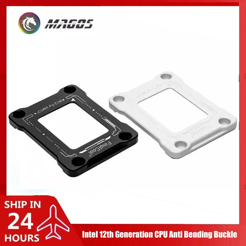 

Защитная пластина для крепления процессора 1700 1800 для Intel 12th. 13-е. Кронштейн рамки для защиты от изгиба процессора, полностью алюминий, черный/серебристый