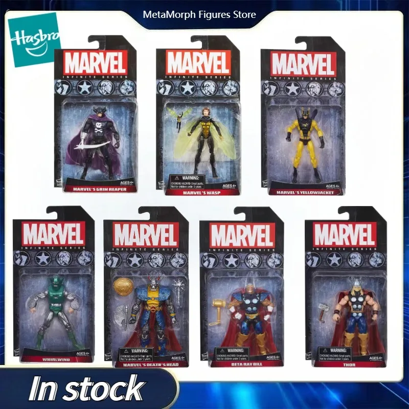 Hasbro-figura de juguete Original de la serie infinita de Marvel, THOR/BETA RAY BILL/DEATH'SHEAD/WHIRL WIND/YELLOWJACKET/WASP/GRIM REAPER