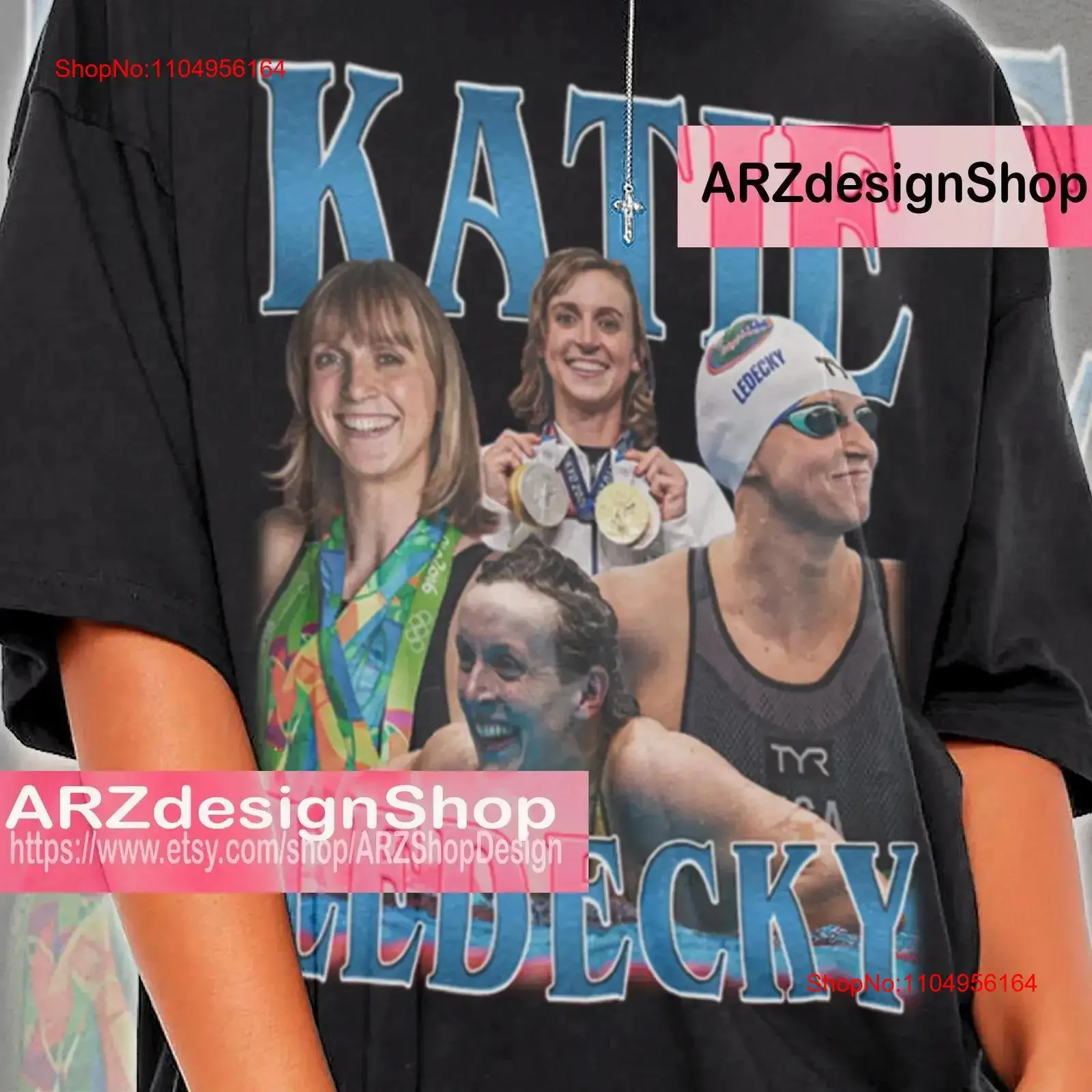 

Limited Katie Ledecky T Shirt Horror movie Vintage 90s Youth AWAR15 vintage Washed streetwear homme Comfortable