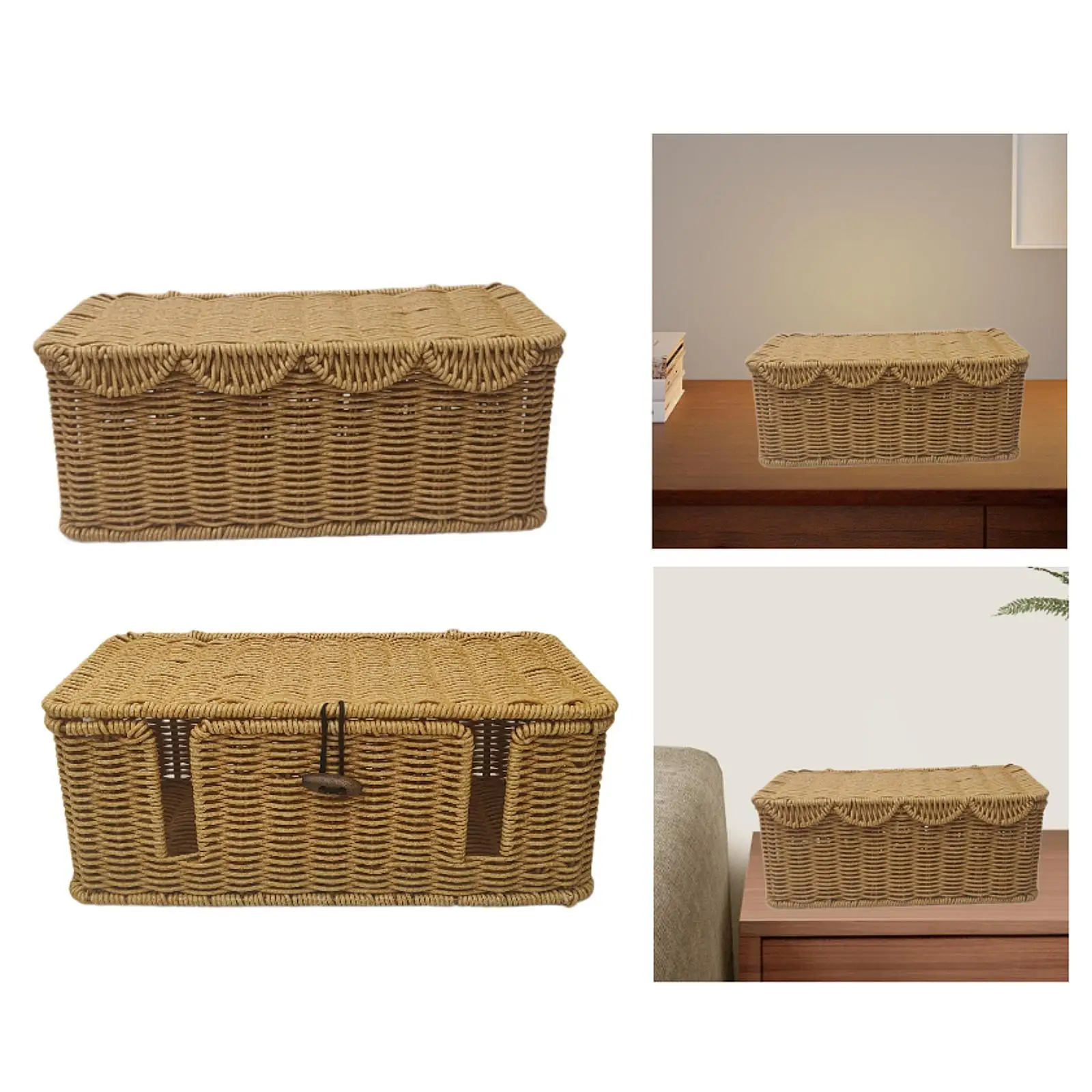 

Cable Management Box Cord Storage Caddy for Messy Cables Loose Wires Office