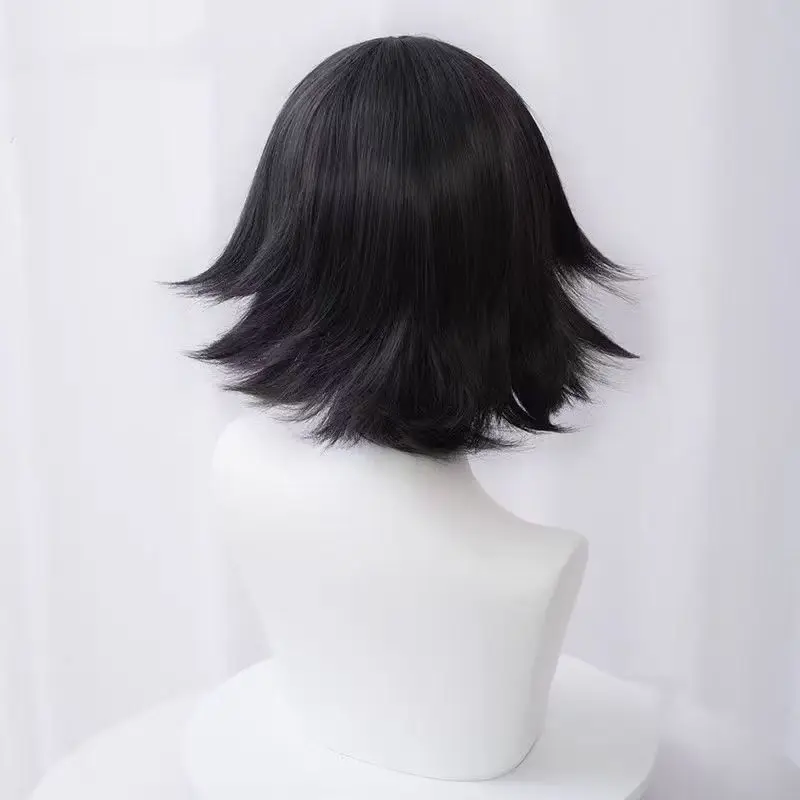 Perruque de cosplay Bungo Stray Dogs Ranpo Edogawa |   Cheveux courts coiffés avec pointes retournées et haut du cuir chevelu