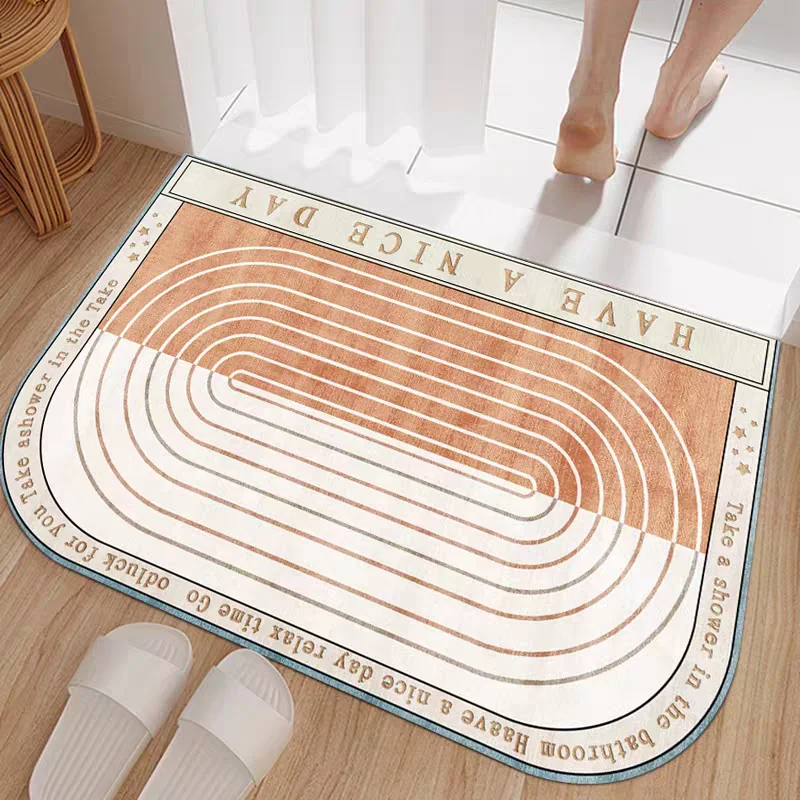 

Ковер для ванной комнаты VIKAMA GZN, простой и современный коврик для ванной комнаты, умывальник рядом с ванной, коврик для унитаза, украшение для дома