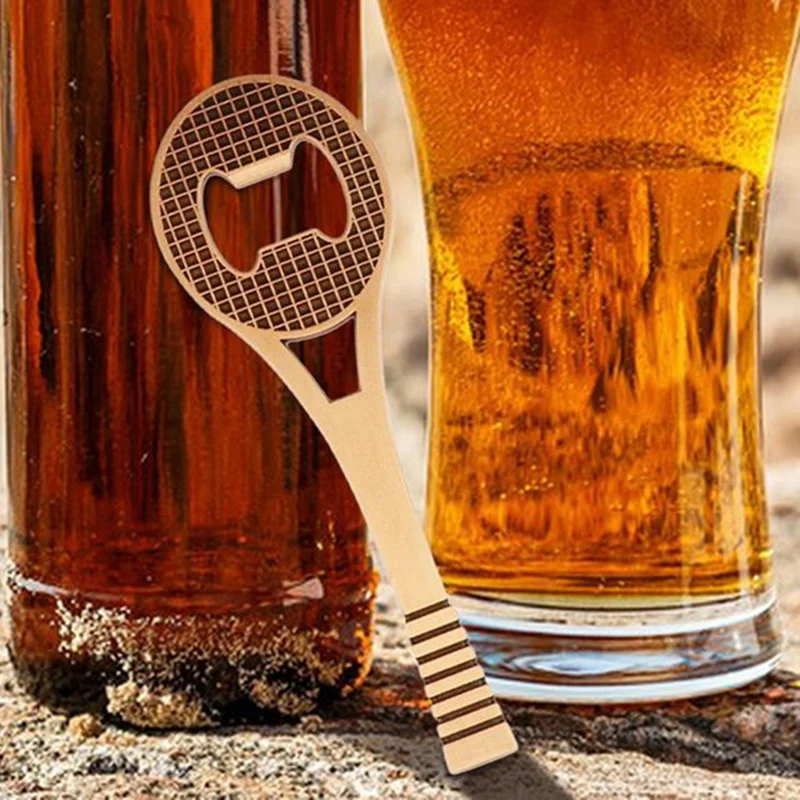 Bottle Opener Racket Shaped Manual Can Opener Beer Cap Opener For Family Bar Hotel Gift Father's Day