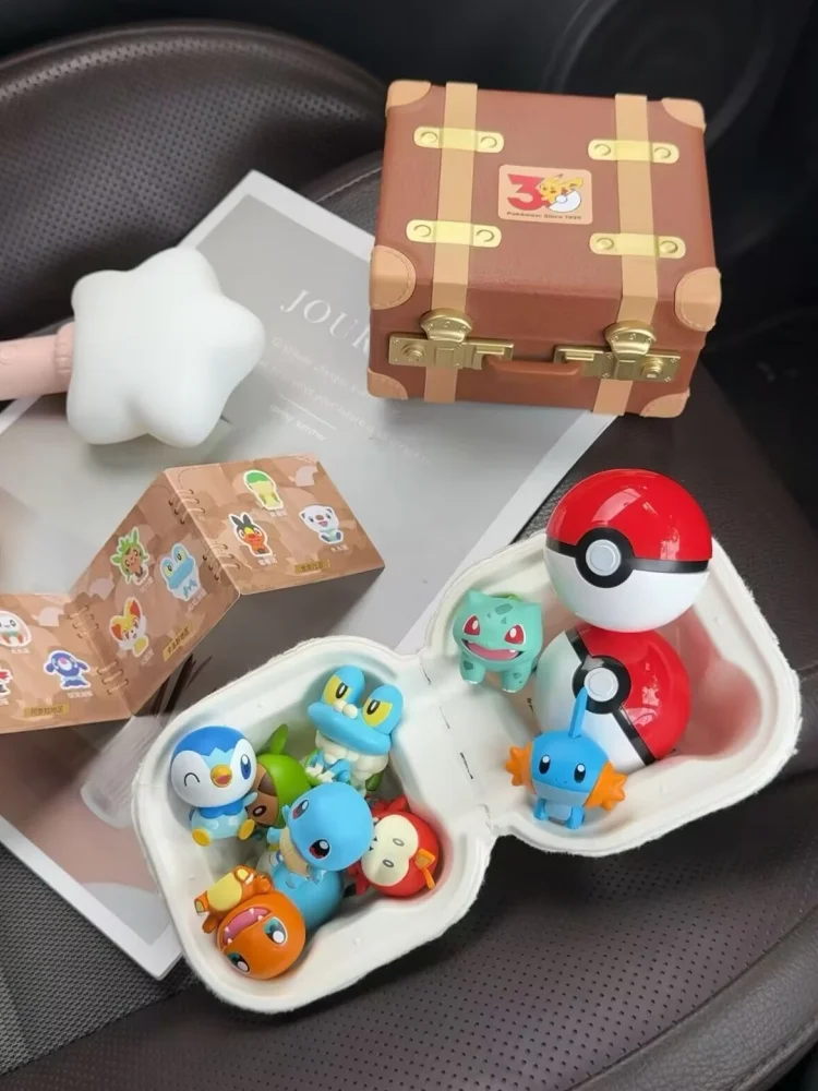 Funism Neuerscheinung Pokemon Blind Box 30. Jubiläum Erster Partner Anime-Charakter Modellfigur Geburtstagsgeschenk für Erwachsene Sammler