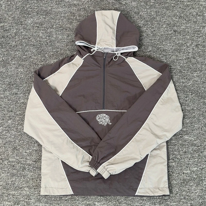 

Autumn Classic Color Clashing MERTRA Windbreaker Inner Breathable Mesh Embroidery Outdoor Mountaineering Suit Mertra Casual Wear