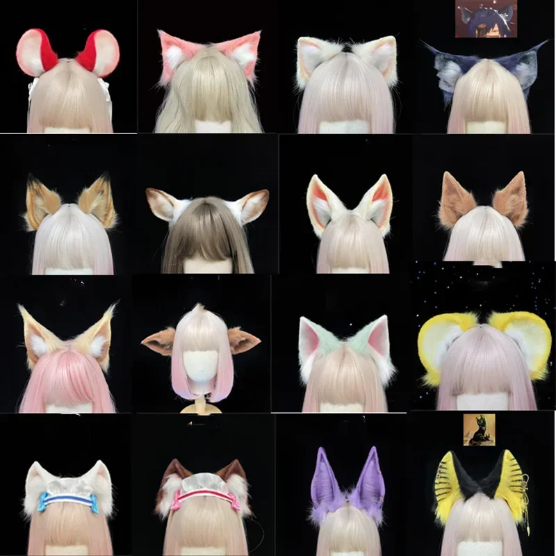 Halloween Props Handmade Custom Hair Hoops Custom Link Wolf Ear Cat Ear Rabbit Ear Fox Ear Simulation Cosplay Animal Ear