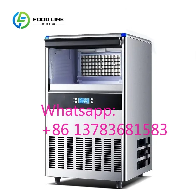 

Quiet Energy Saving Commercial Ice Maker Auto Defrost Smart Temperature Adjustment High Ice Storage for Bar Catering Business