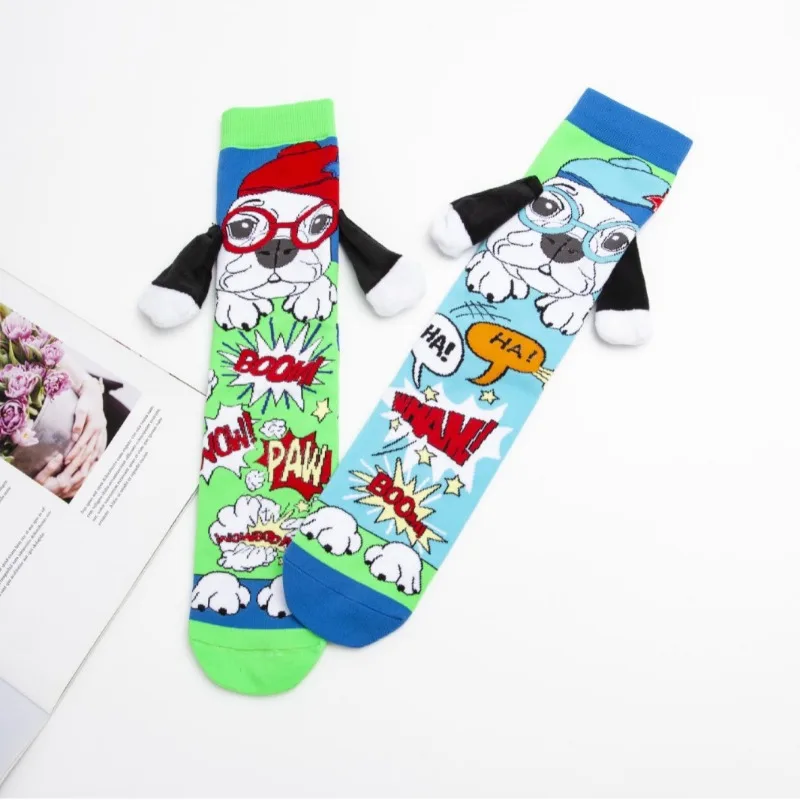 Wholesale of Socks 3D Printed Cartoon Knee High Socks Popular Intermet Celebrity Sock