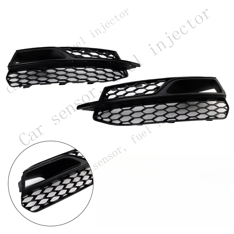 Q+ Front Lower Fog Light Cover Grille Grill For AUDI A3 S3 S-Line 2013-2016 FW