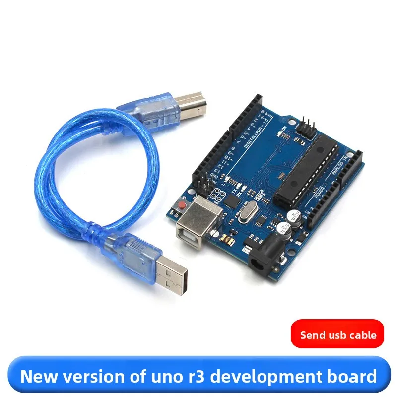 UNO R3 Development Board ATmega328P ATmega16U2 DIP Microcontroller Board USB-B Compatible for DIY Electronics Programming