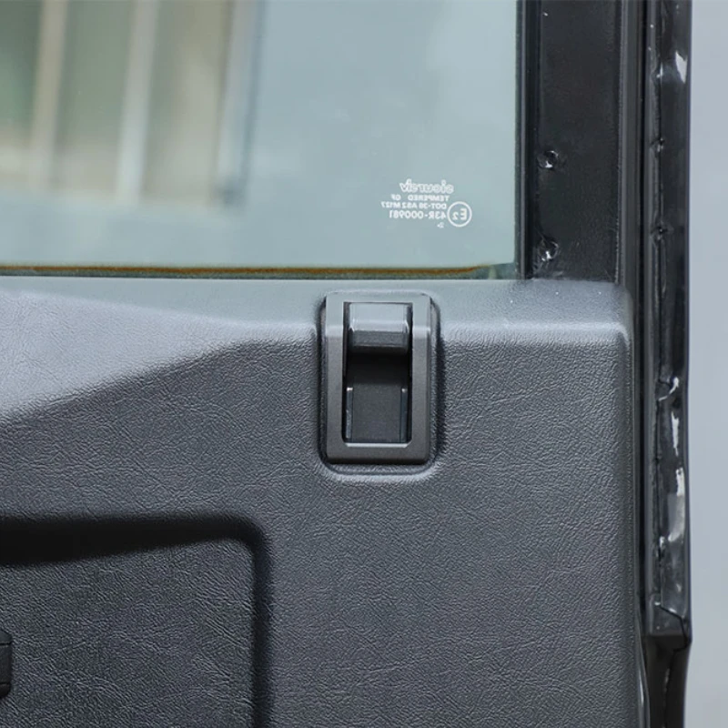 لاند روفر ديفندر 90 110 130 2004-18 سبائك الألومنيوم سيارة مزلاج الباب الداخلي خارج الإطار غطاء مقبض ملحقات السيارة #3