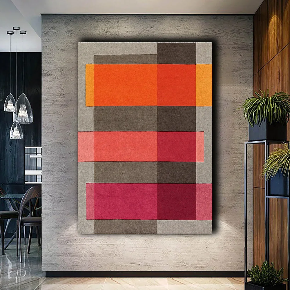 Mark Rothko Blue Orange Canvas Art Reproduction Painting Wall Decor Minimalism Picture Poster Prints Living Room Home Decoration