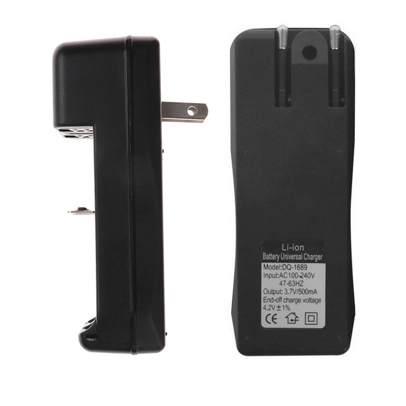 Adattatore per batteria al litio per caricabatterie universale US EU a 2 slot per caricabatterie per batterie ricaricabili agli ioni di litio 18650 26650 ricarica rapida